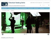Tablet Screenshot of filmschule-hamburg-berlin.de
